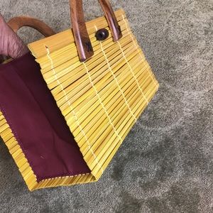 Wooden unique clutch or small tote